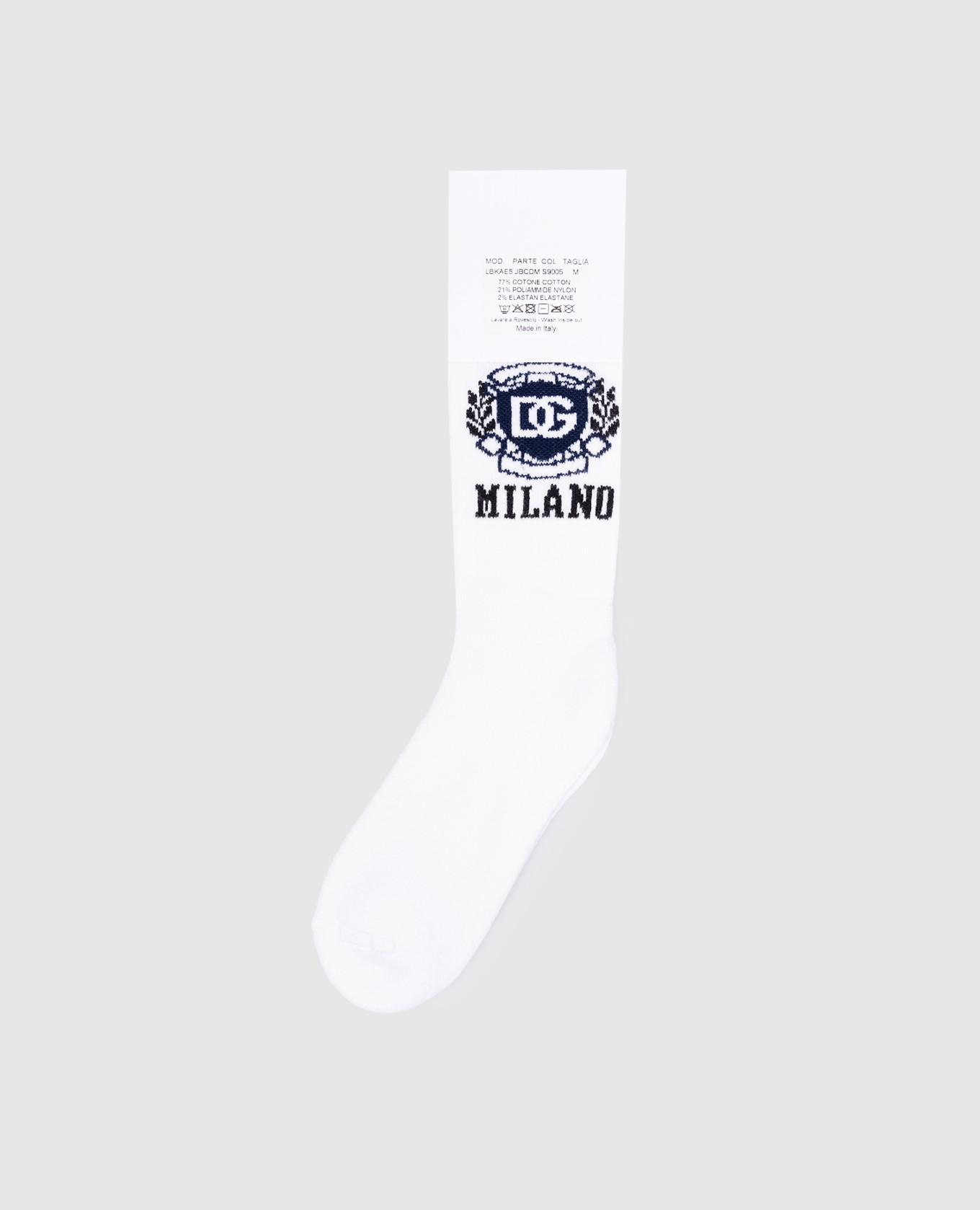 

Children's white socks with a logo pattern Dolce&Gabbana