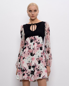 Giamba Floral print silk mini dress SG5250