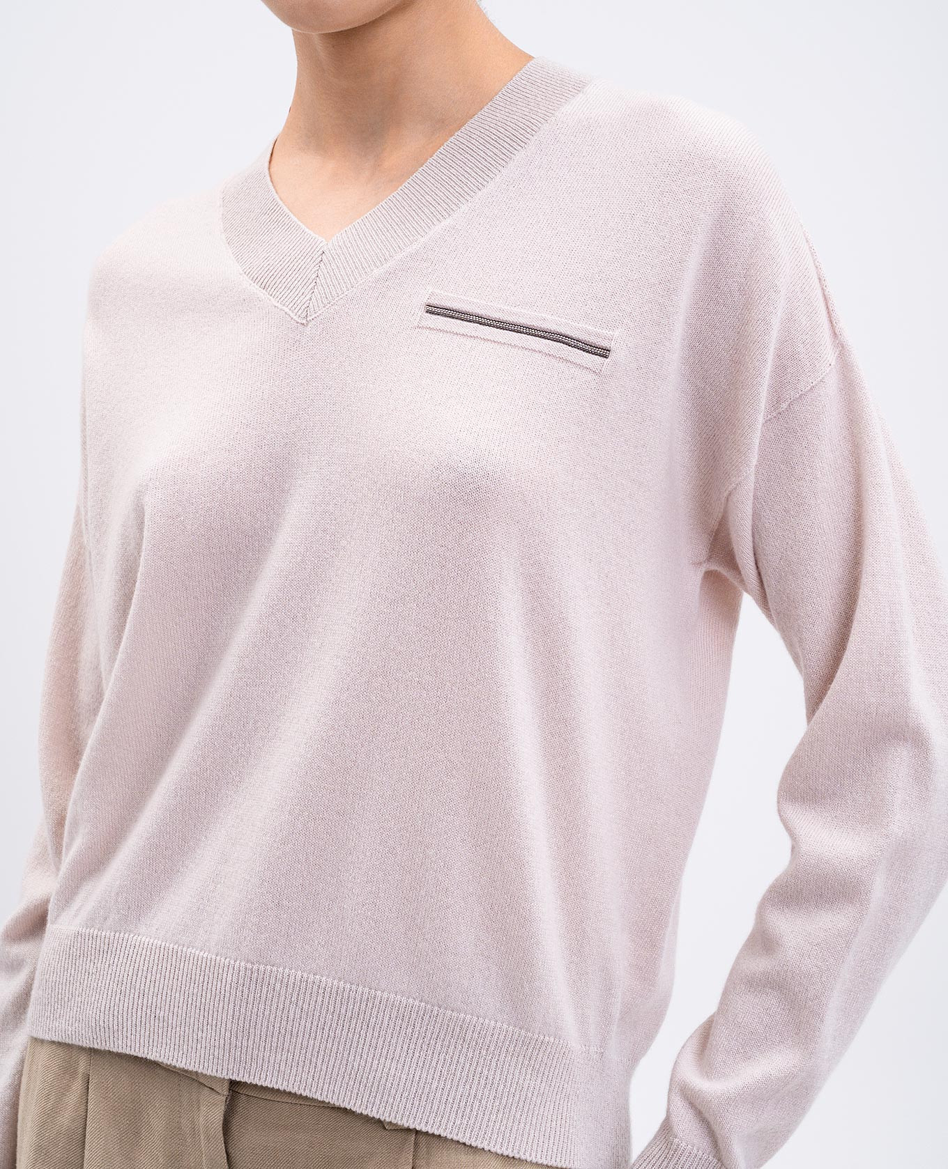 

Beige cashmere pullover Peserico