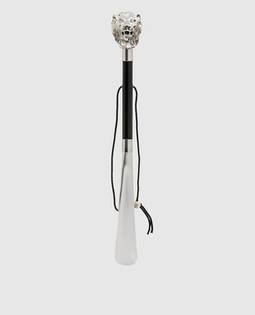 Pasotti Silver-plated shoe horn with a lion head handle PFPEXXCSF100