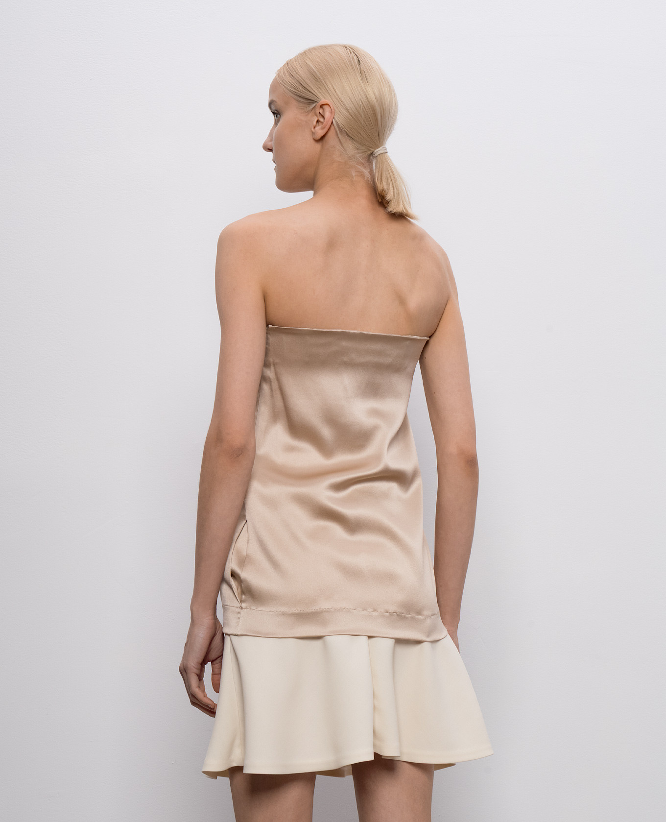 Beige silk top with pockets Brunello Cucinelli 4