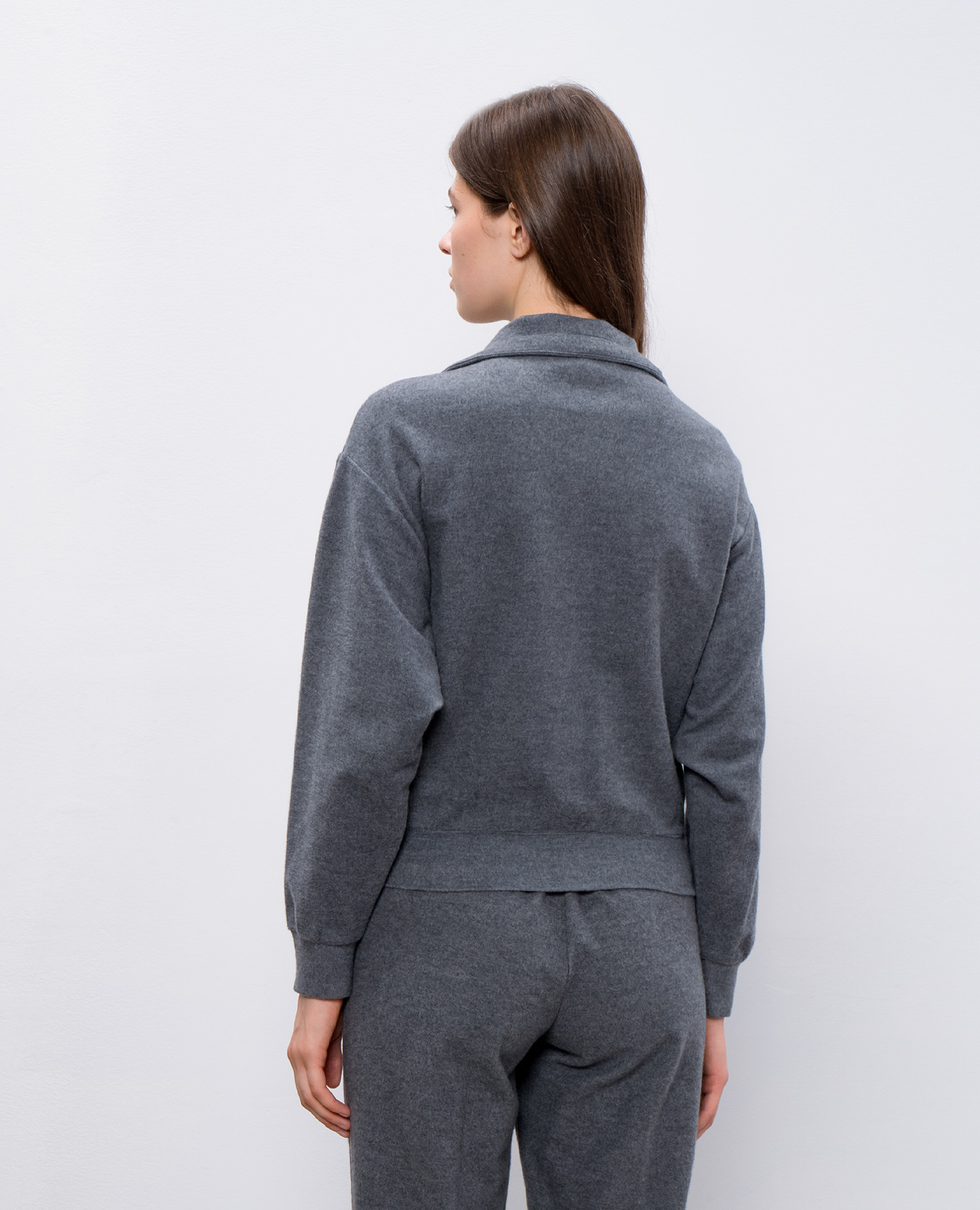 

Gray sports jacket with monil chain Peserico, Grey
