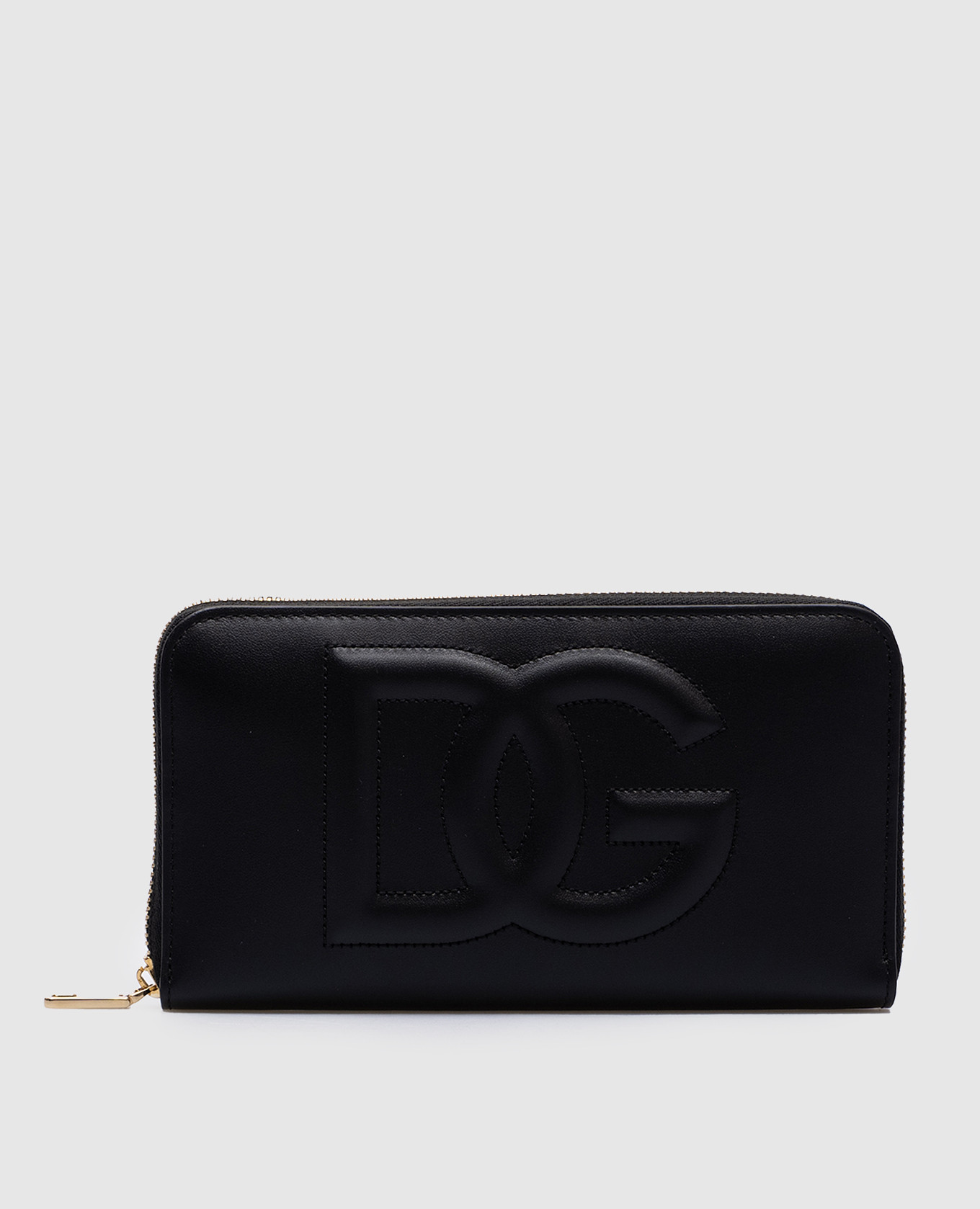 

Black leather wallet with textured DG logo Dolce&Gabbana