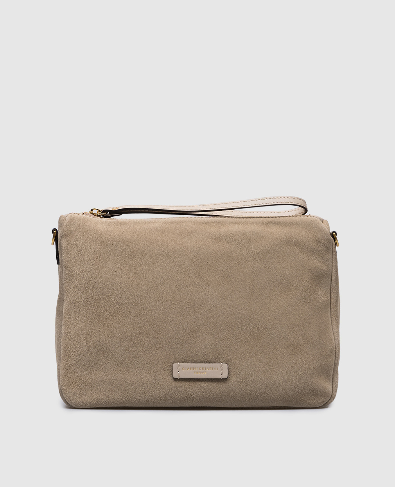 

Beige suede bag Nora Pouch Gianni Chiarini