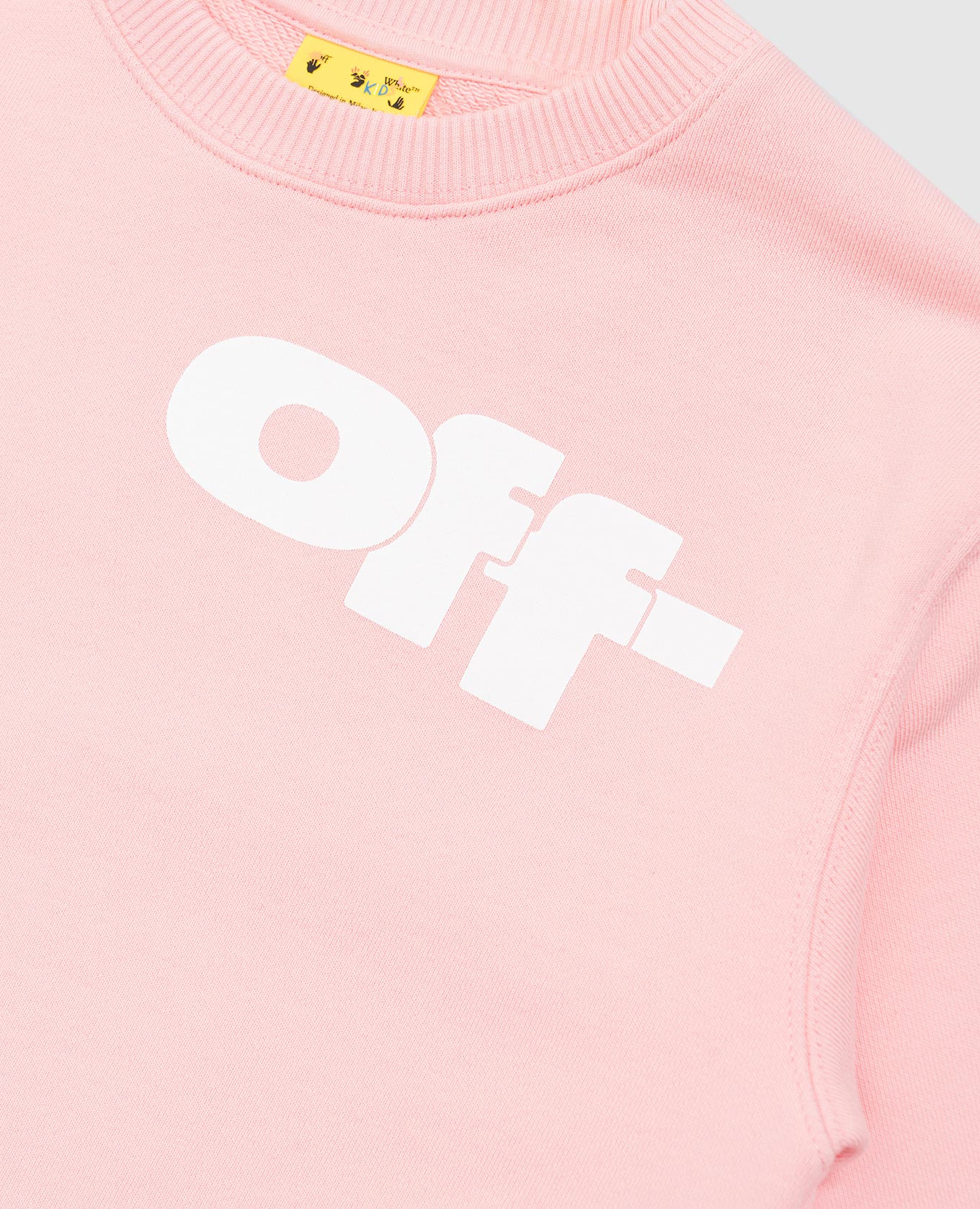 

Children's pink sweatshirt with logo print Off-White