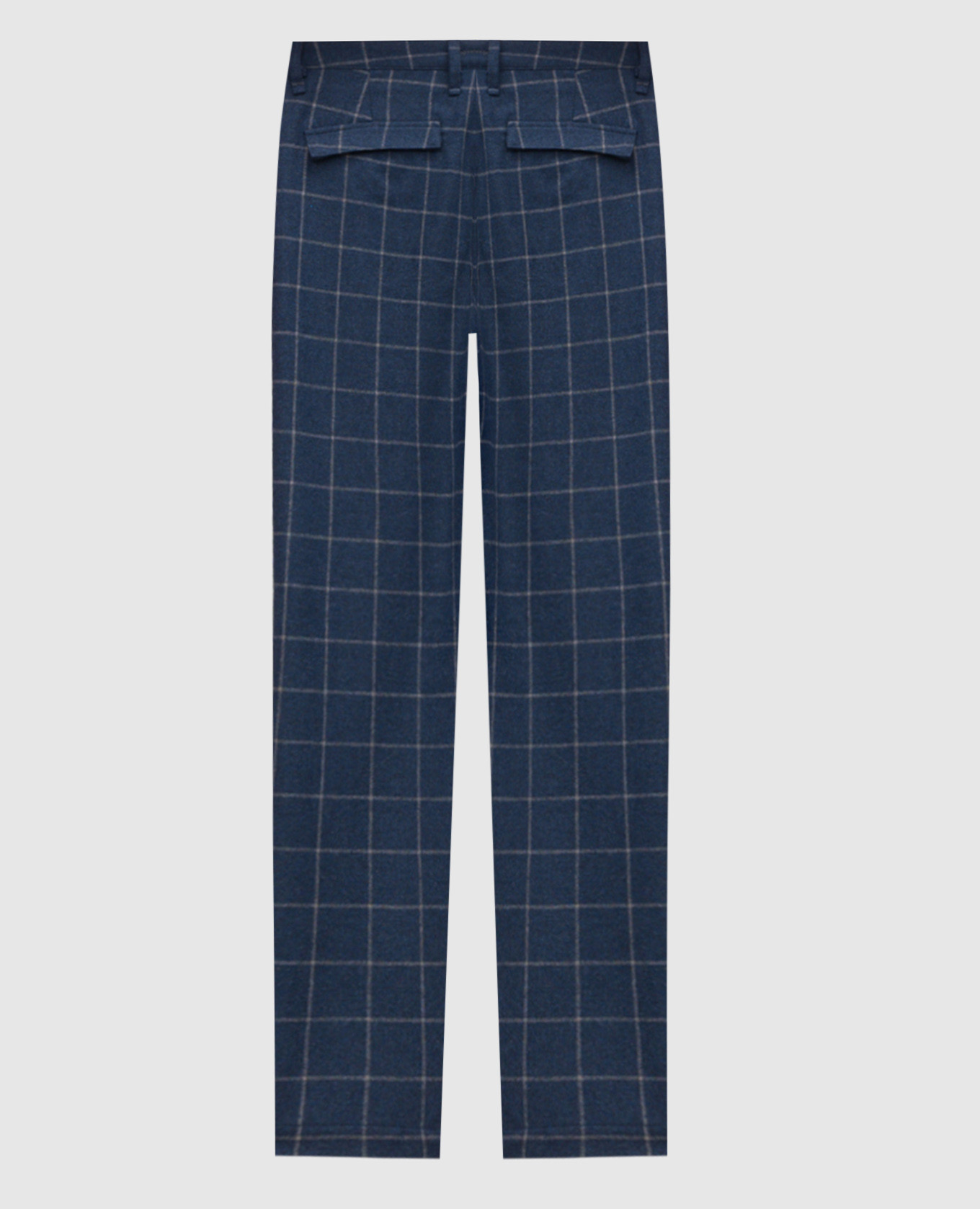 

Blue checked wool pants Altatensione