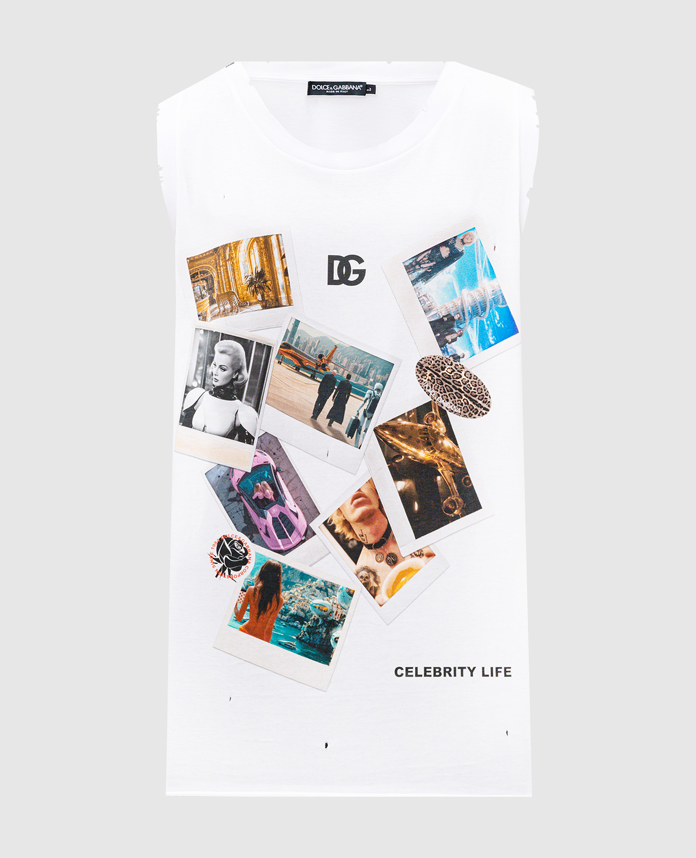 

Celebrity Life white printed T-shirt Dolce&Gabbana