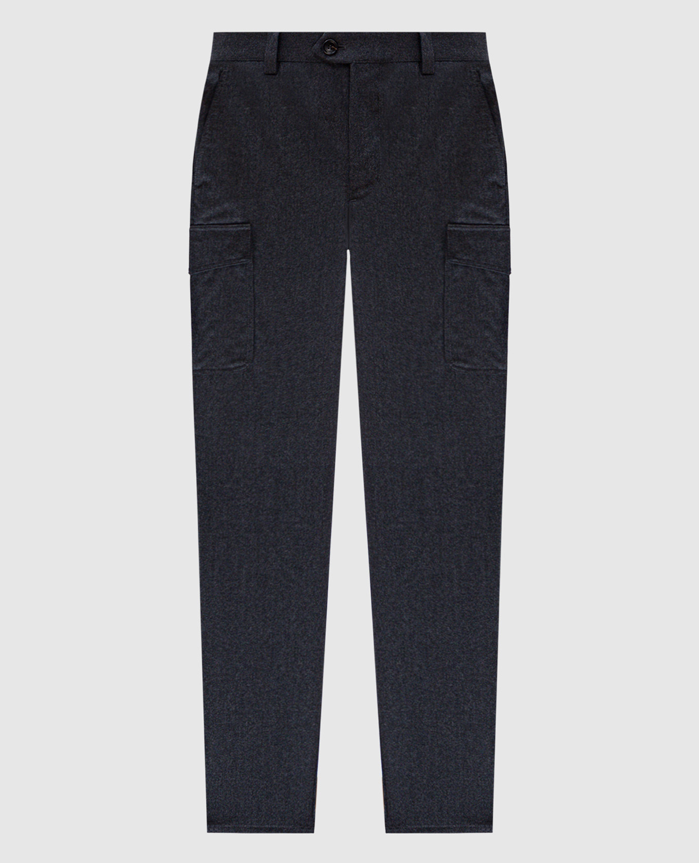GRAY wool cargo pants