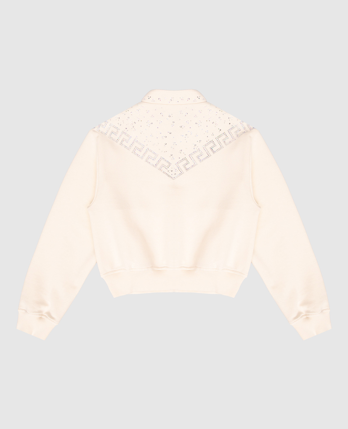 Children's beige sports jacket with crystals Versace 2