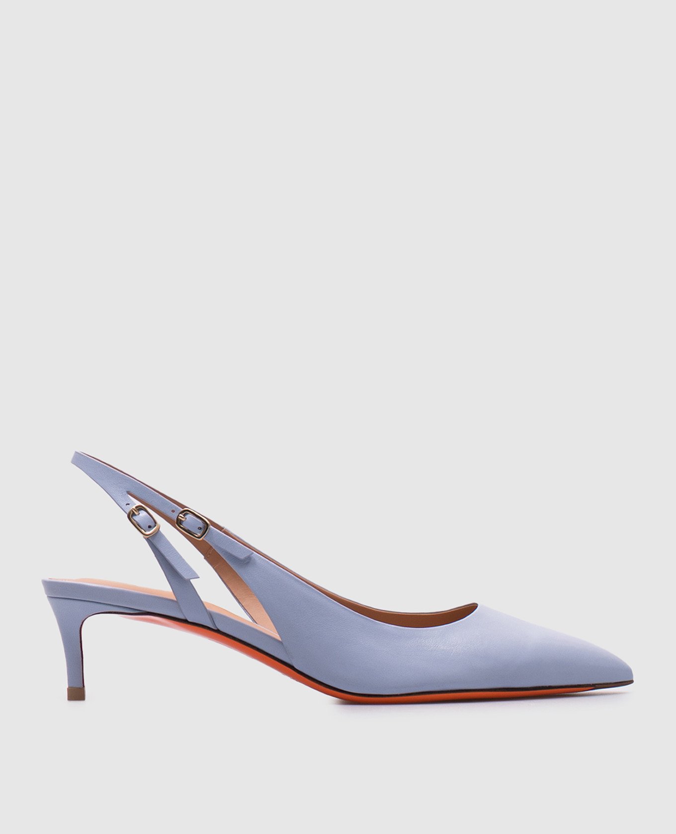 

Blue leather slingbacks Santoni, Light blue