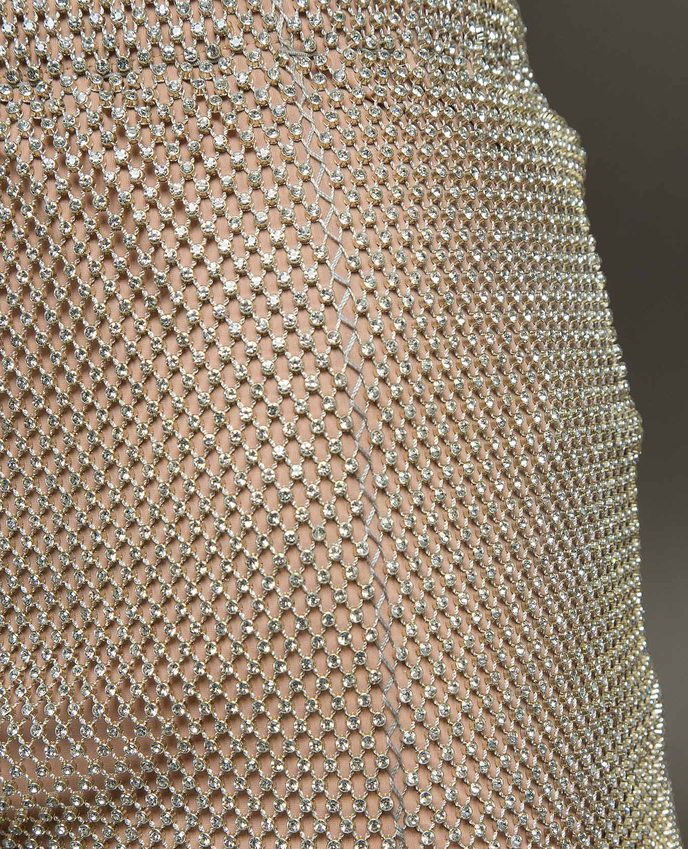 

Golden mini skirt with crystals Santa Brands