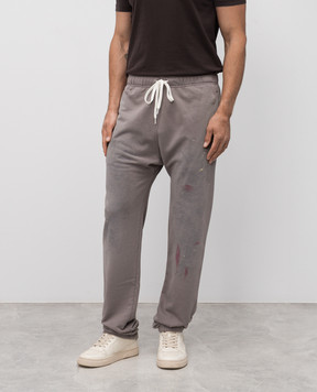 Maison Margiela MM6 Grey joggers with vintage effect SH2KA0029M25013