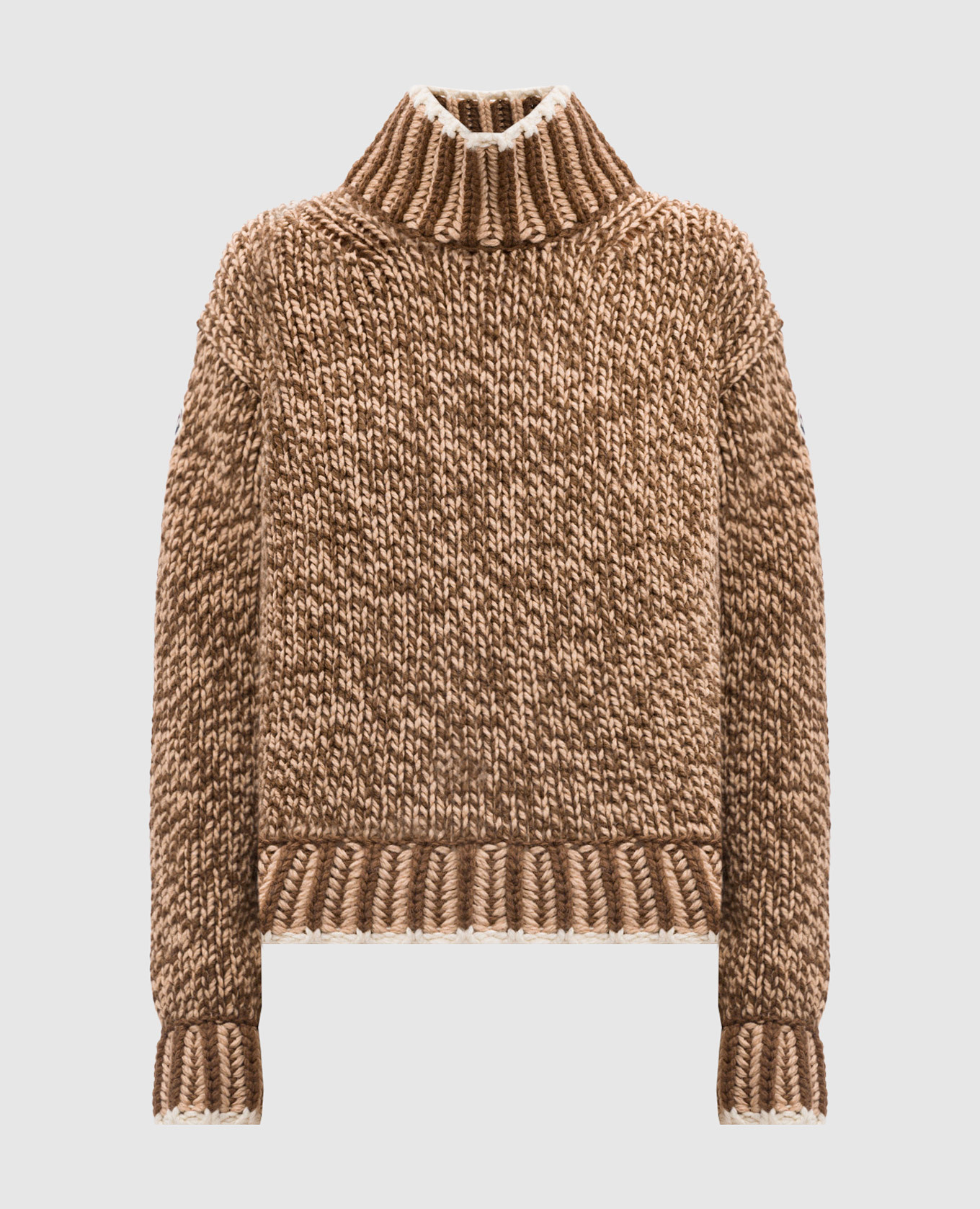 Brown sweater with wool Moncler