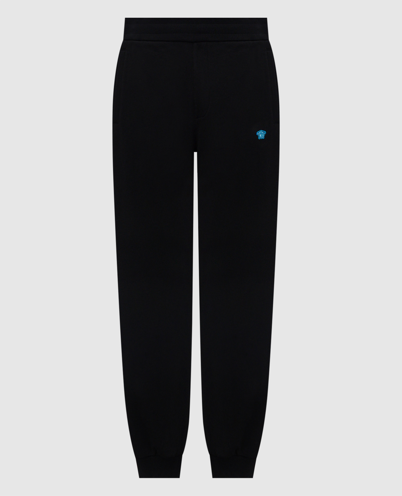 Black joggers with logo patch Versace
