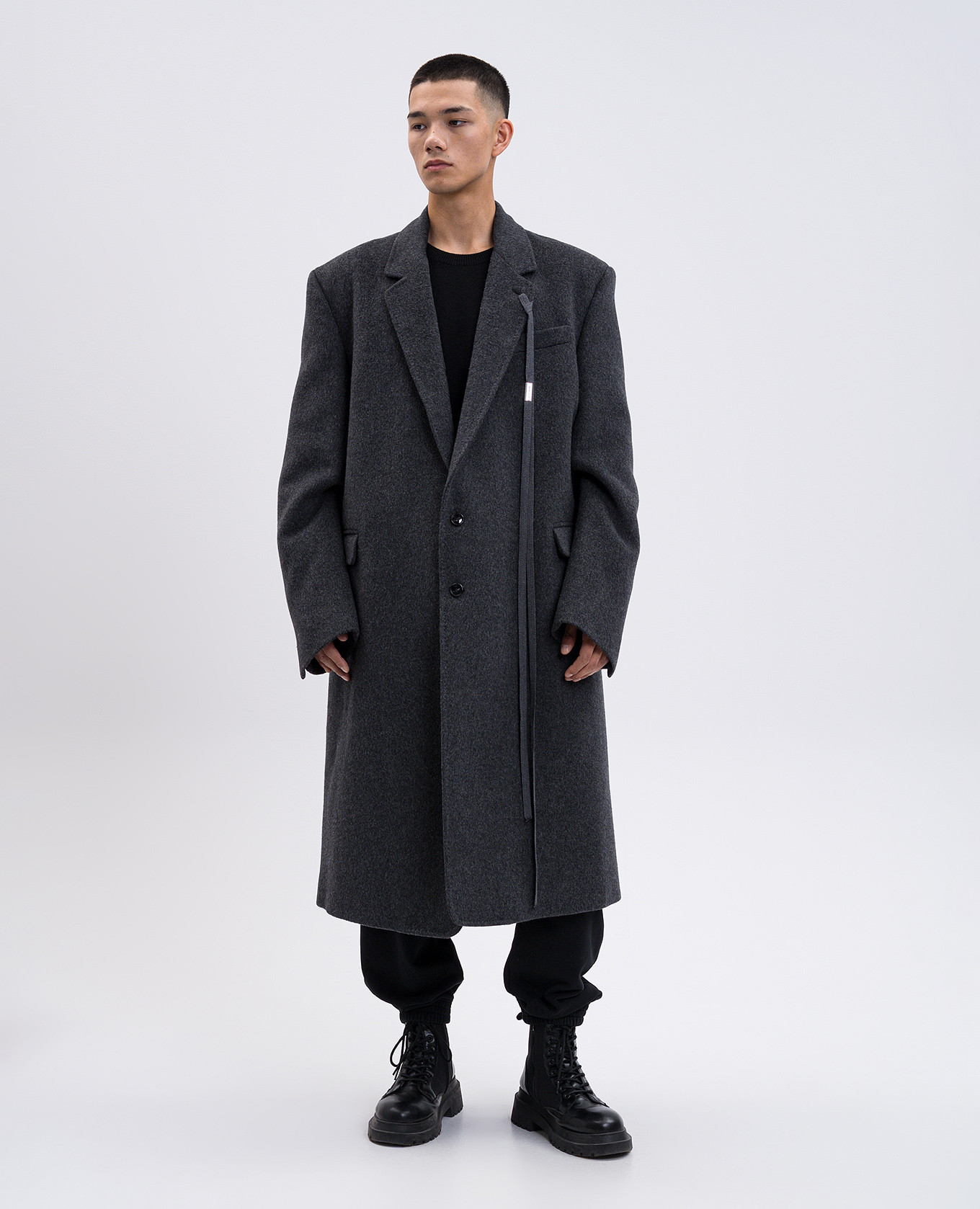 

Leonard grey wool coat Ann Demeulemeester