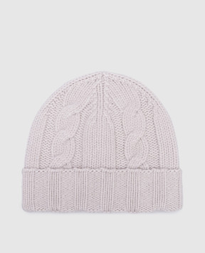 Simonetta Ravizza Gray CERVINO cashmere hat F04KN95T68TR