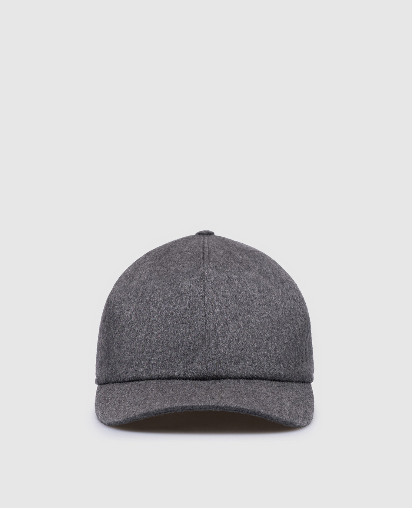 Gray cashmere cap bertolo cashmere