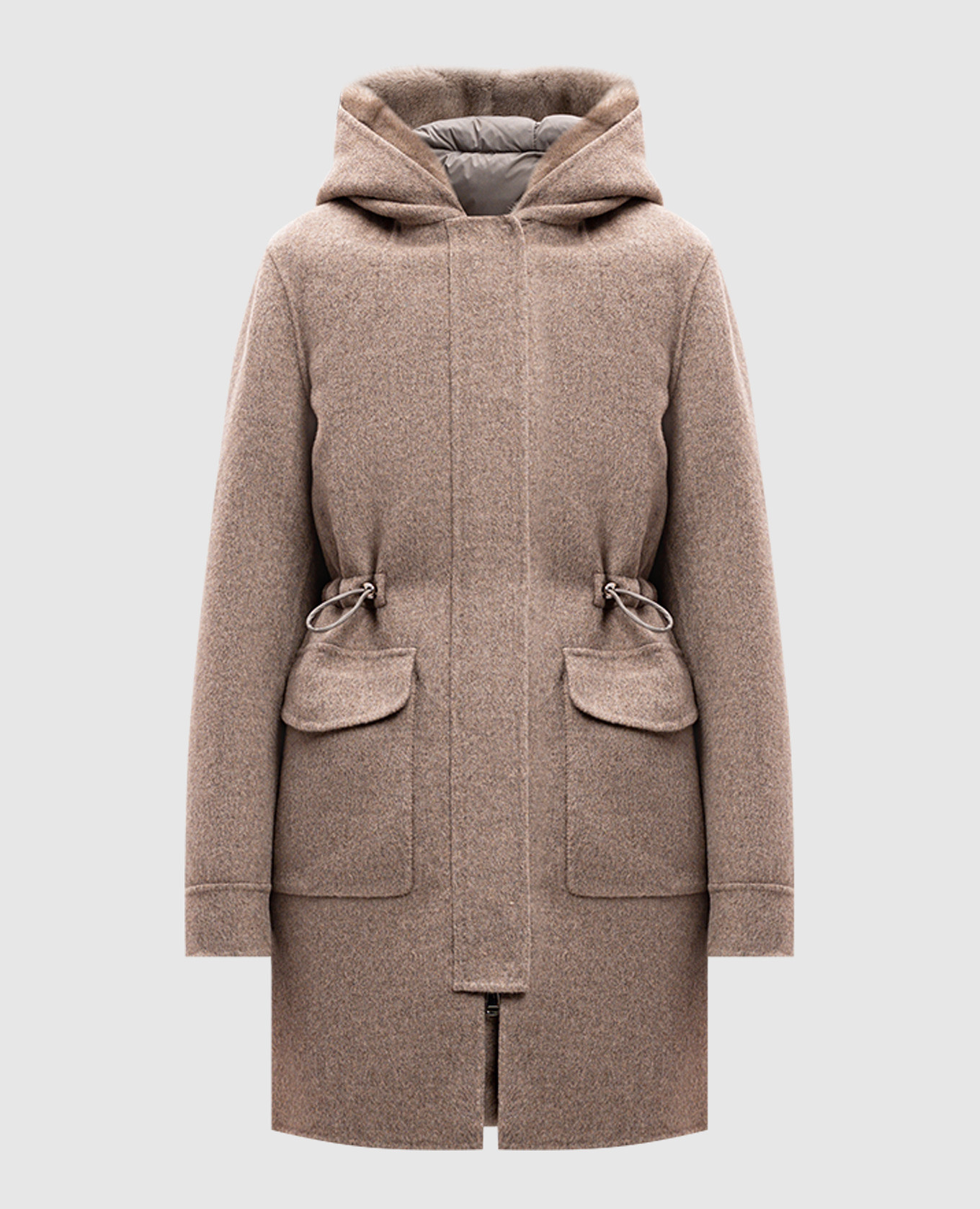 Reducere Be Florence Beige wool and cashmere coat with…