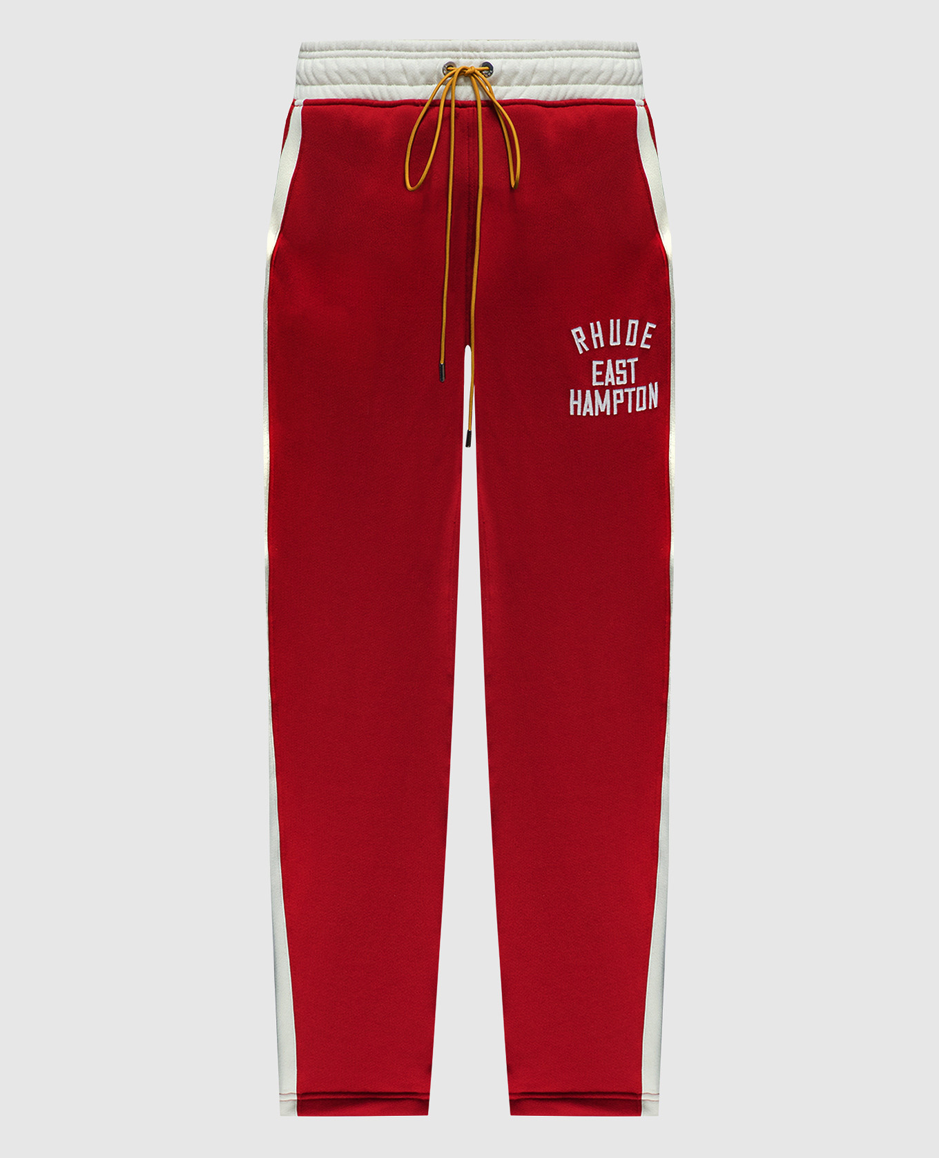 

East Hampton logo embroidered sweatpants in red Rhude