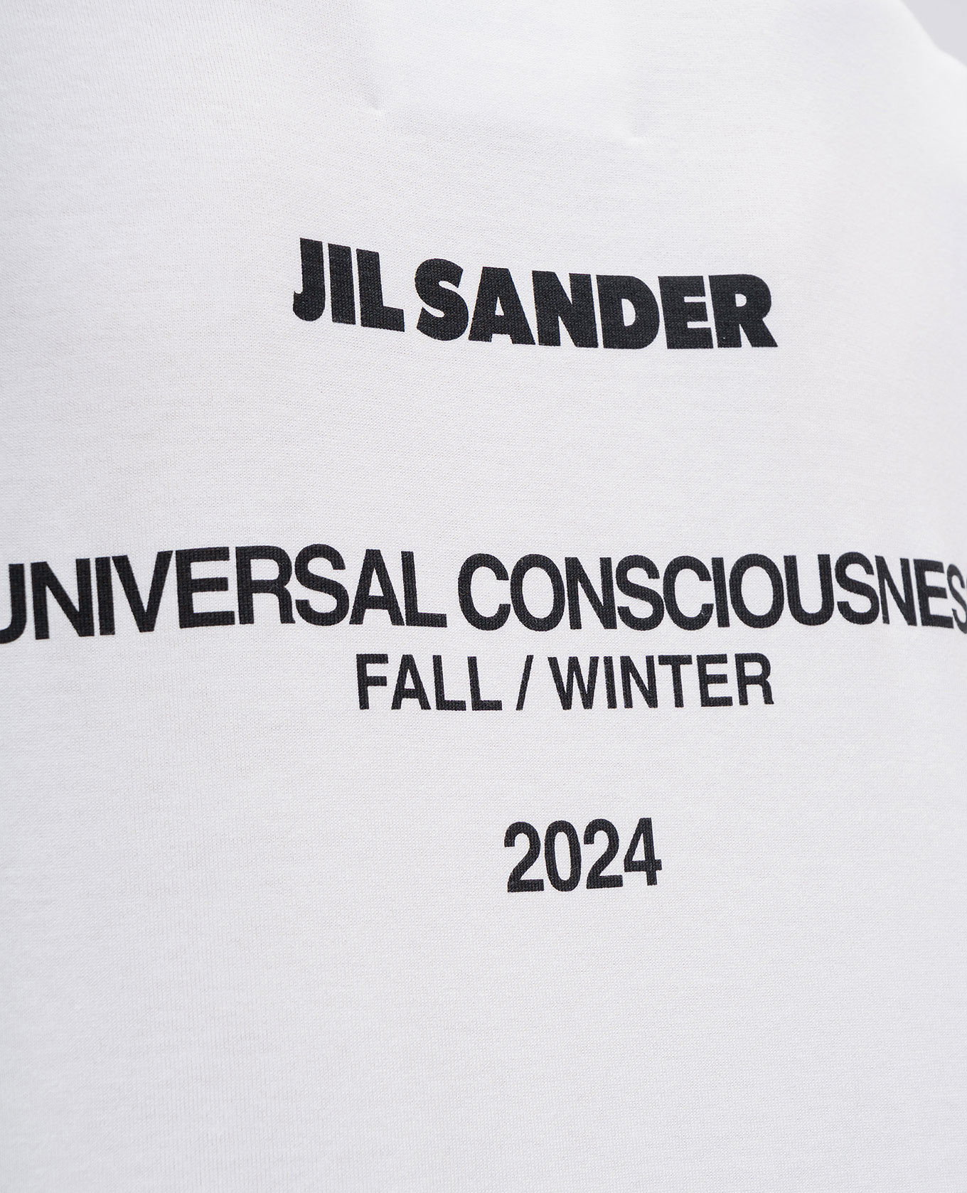 

White t-shirt with logo print Jil Sander