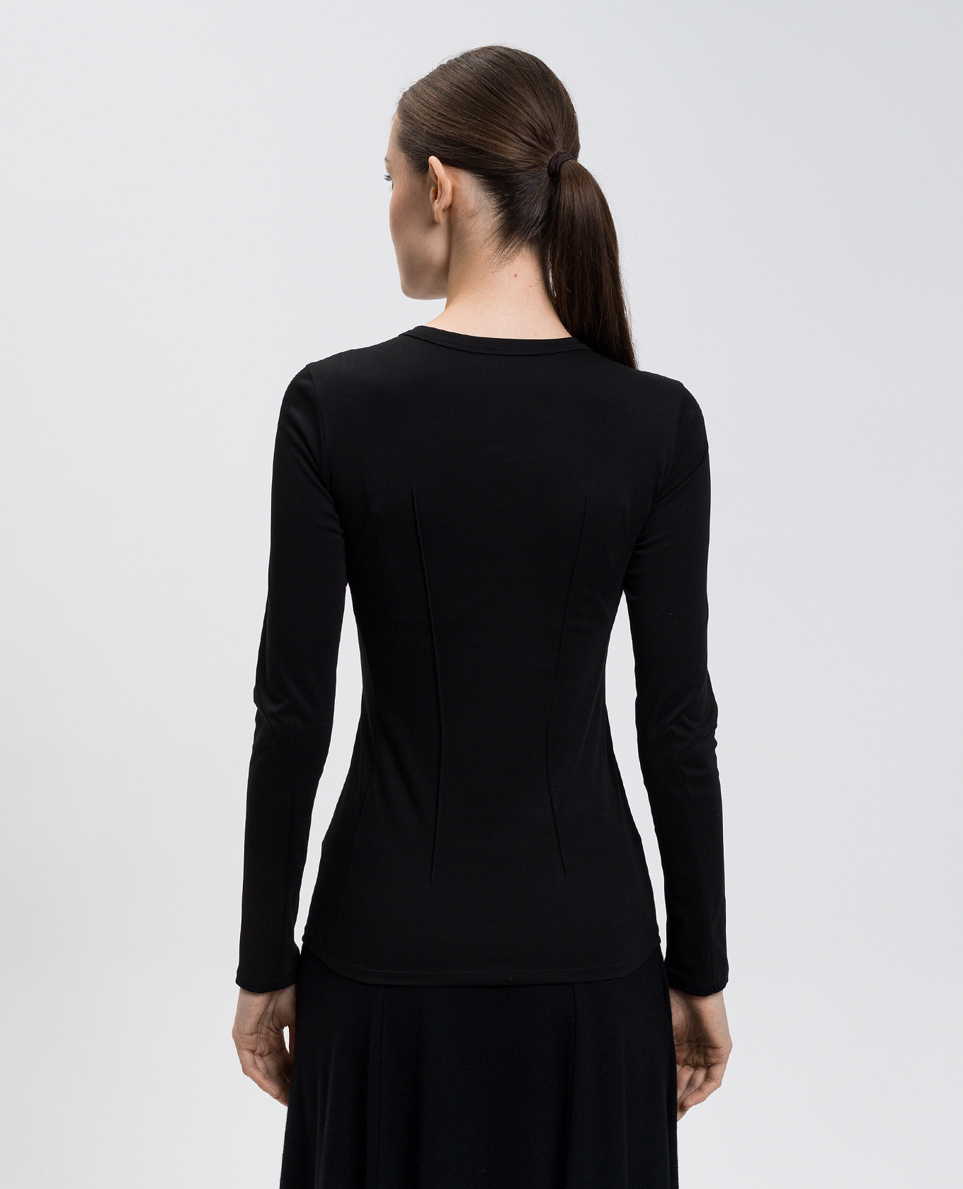 

Black cotton long sleeve shirt Intoca