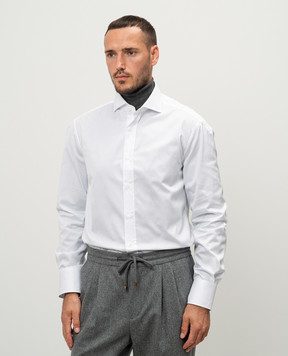 Brunello Cucinelli White shirt with a figured bottom MR6201718