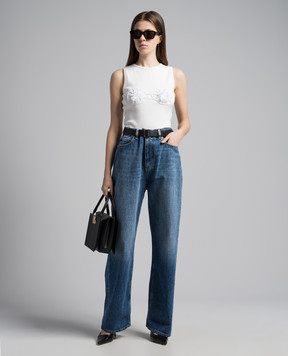Magda Butrym White top with appliqué TSHIRT01145524