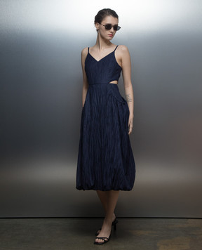 Juun.j Blue dress with a reaper effect JW4671W50R