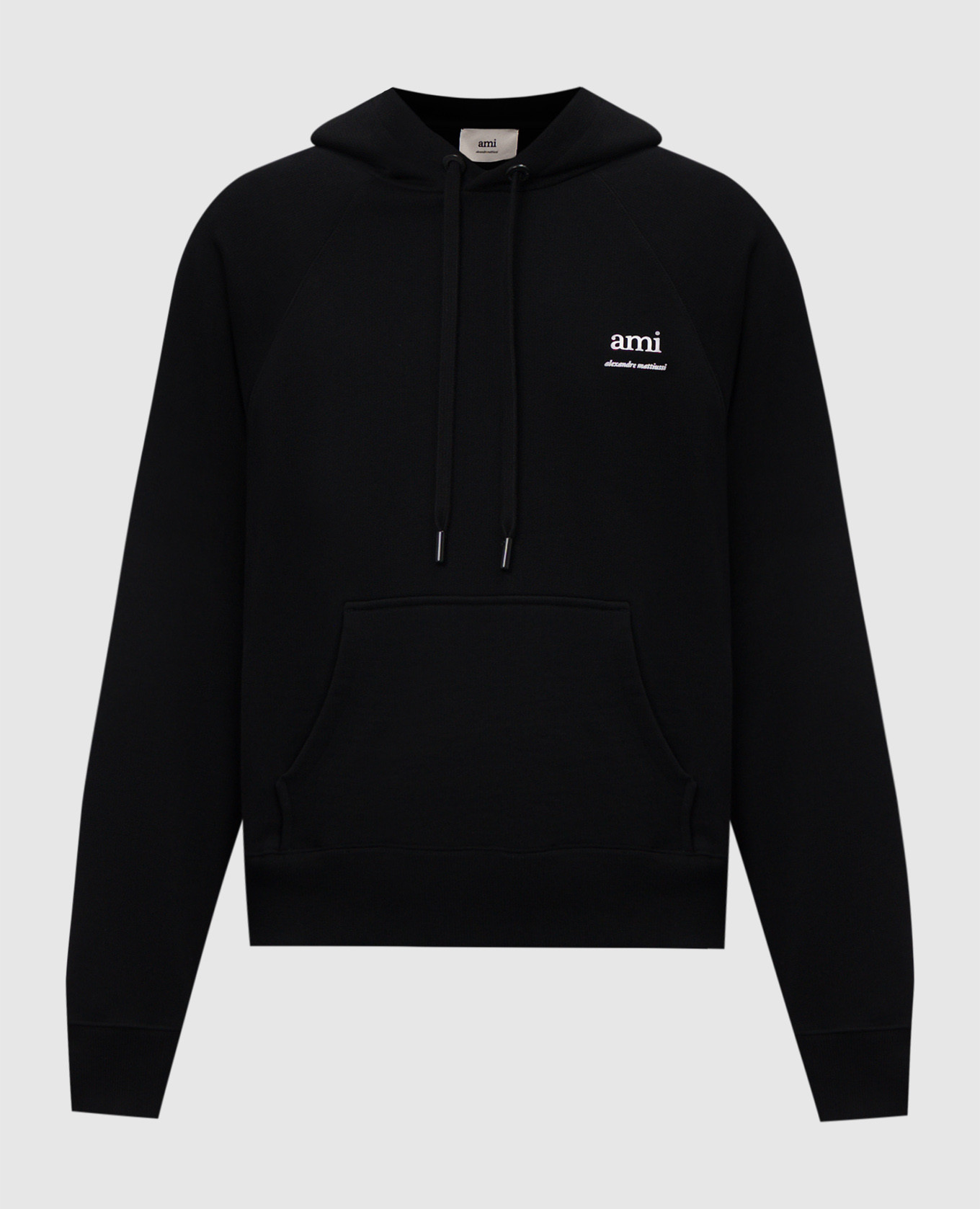 

Black hoodie with logo print Ami Paris