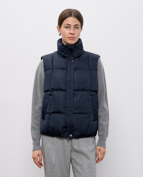 Peserico Blue down vest S0345306104