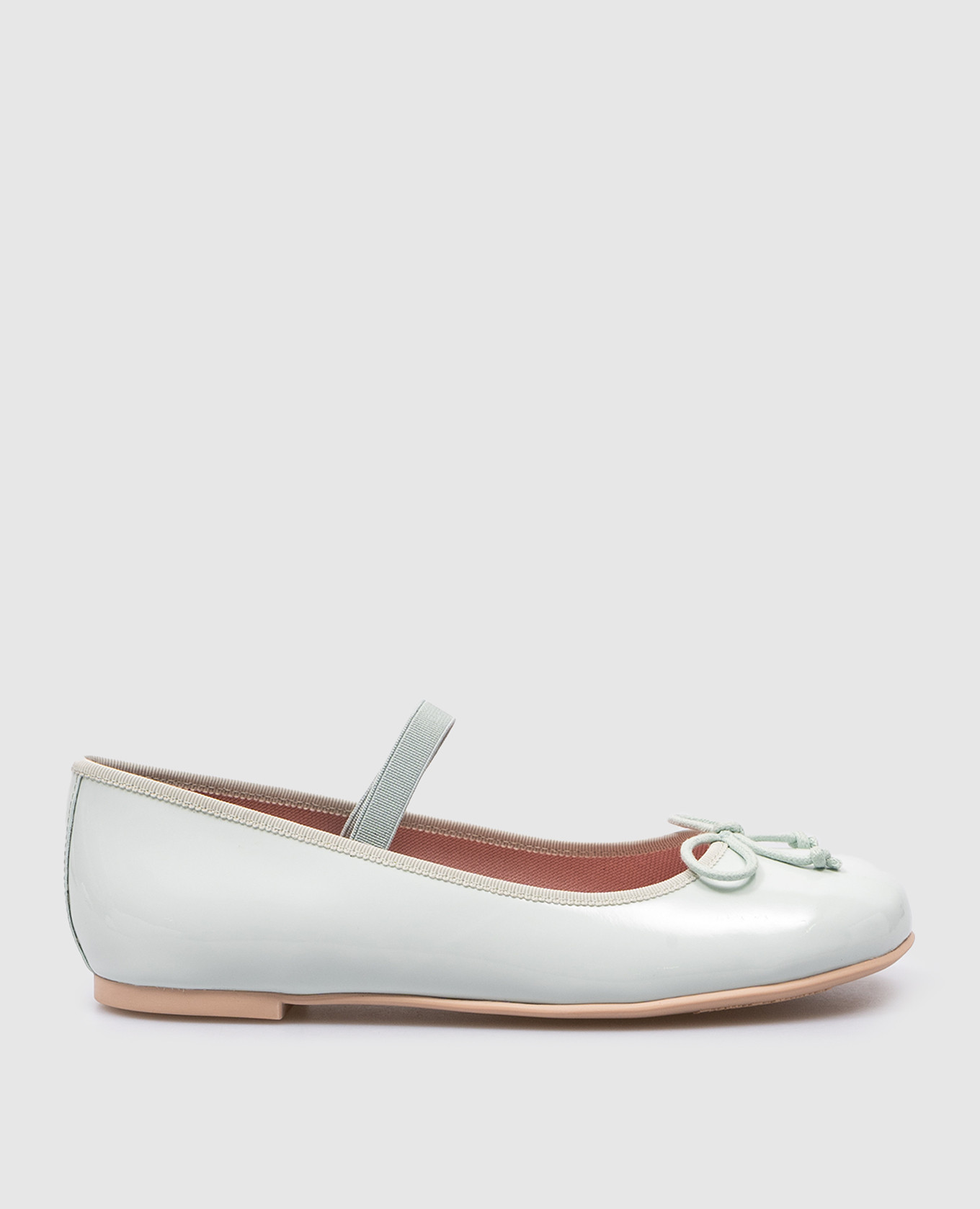 Children's patent leather blue ballet shoes hannah pretty ballerinas