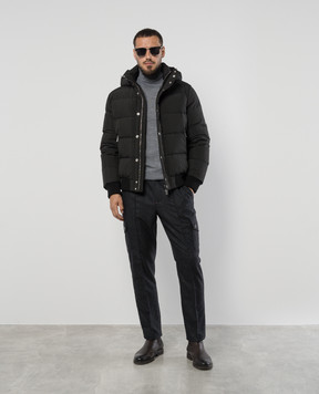 MooRER Black quilted down jacket COVENSTP