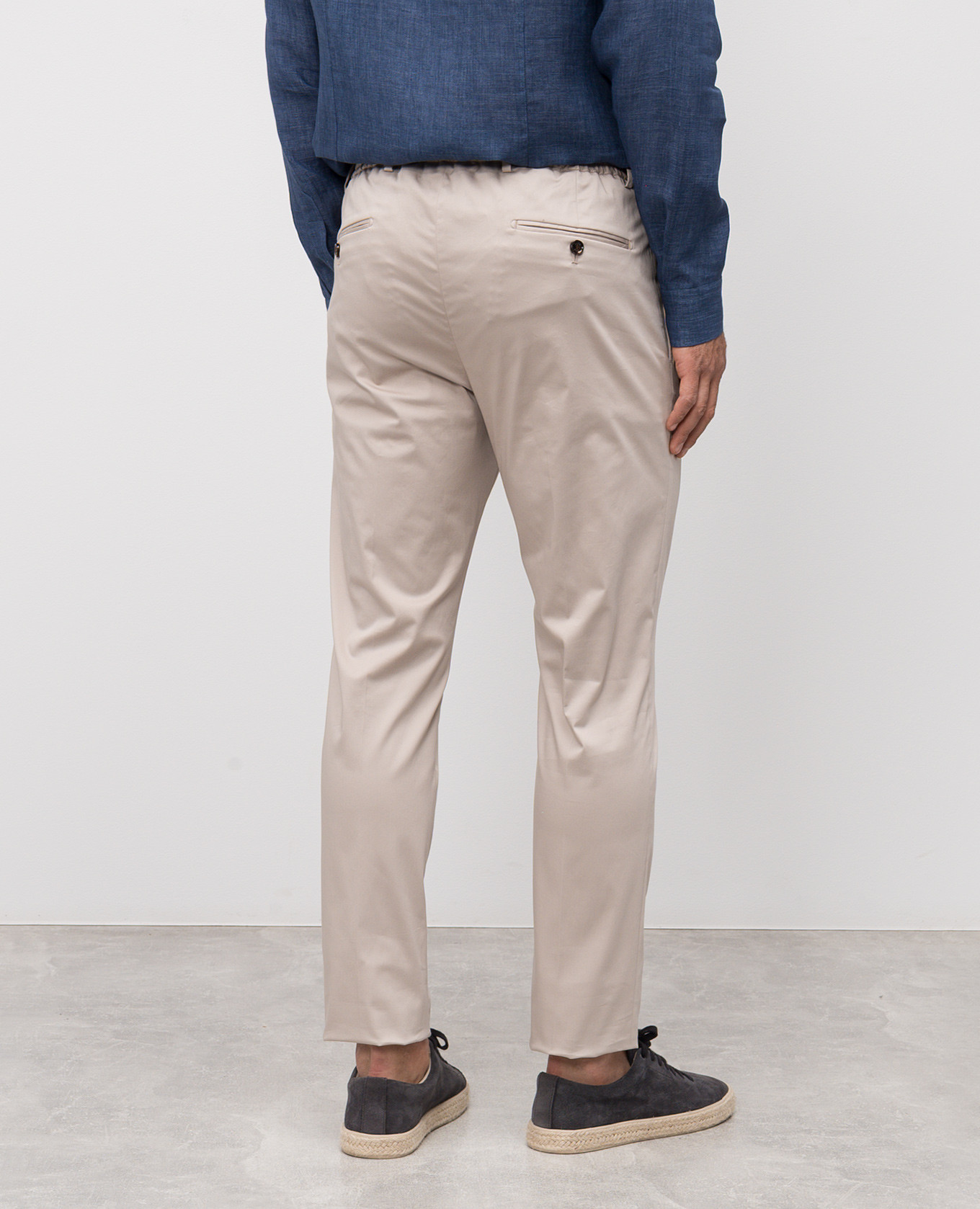 

Beige ANTON pants with logo MooRER