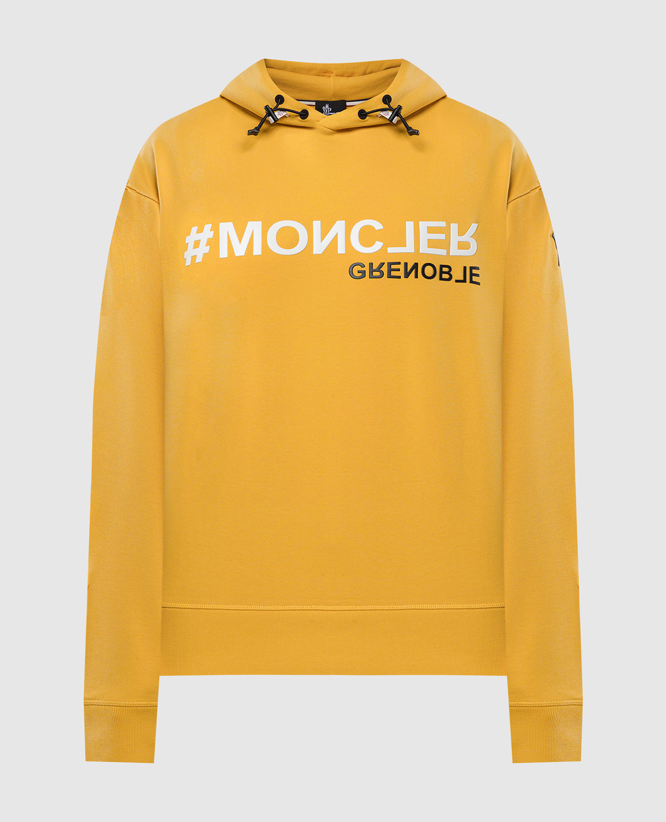 

Yellow hoodie with textured logo Moncler Grenoble