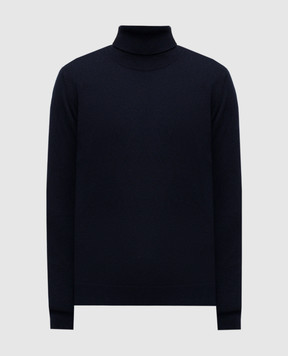 MooRER TODI blue cashmere and silk golf shirt TODIWS5