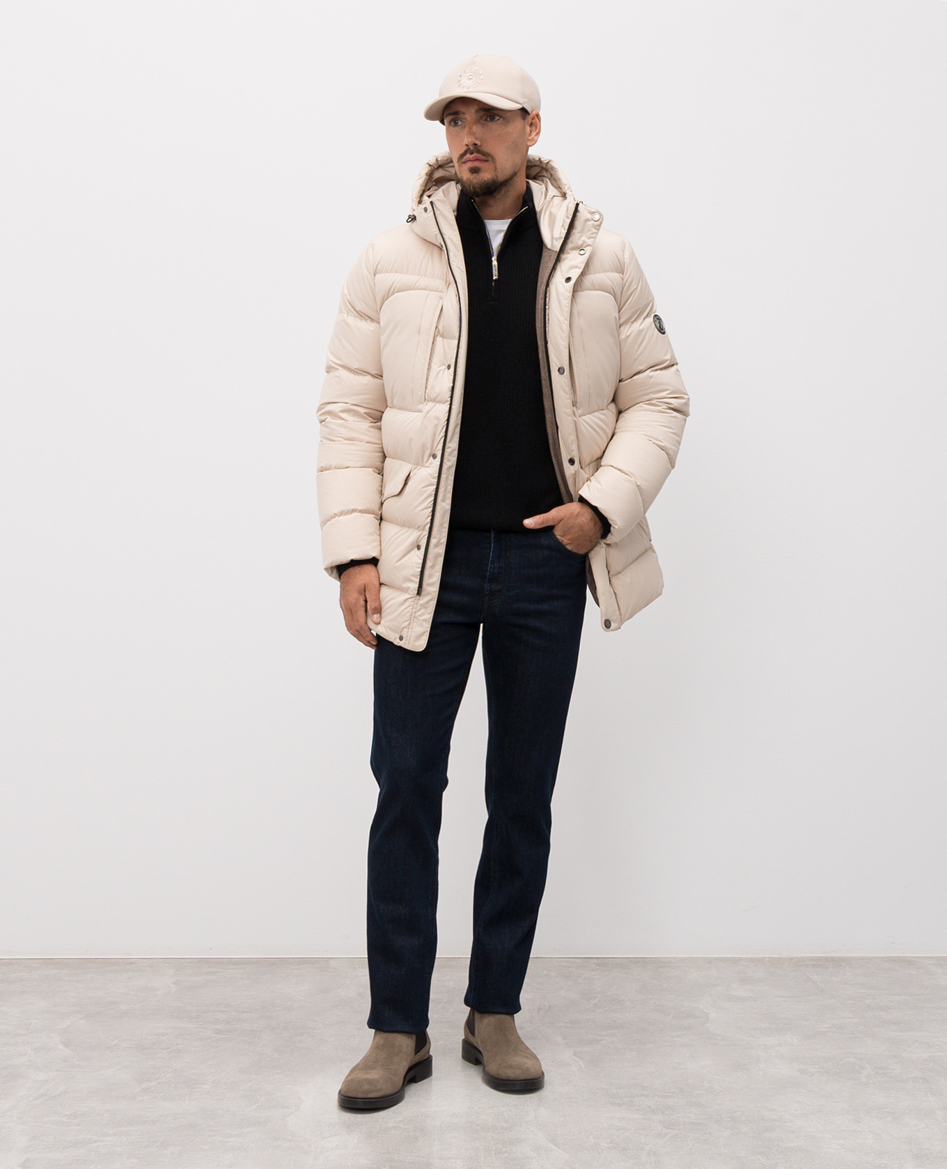 

Blue jeans with branded patch Stefano Ricci