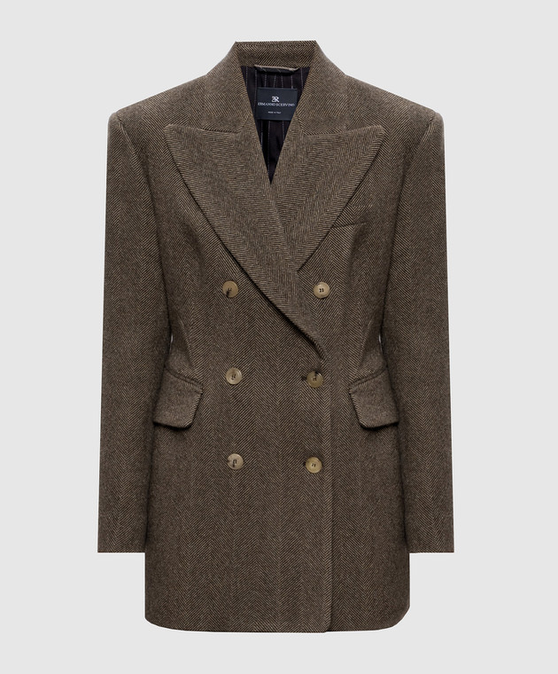 Ermanno Scervino ウールシルクのジャケット Ermanno Scervino - Brown 