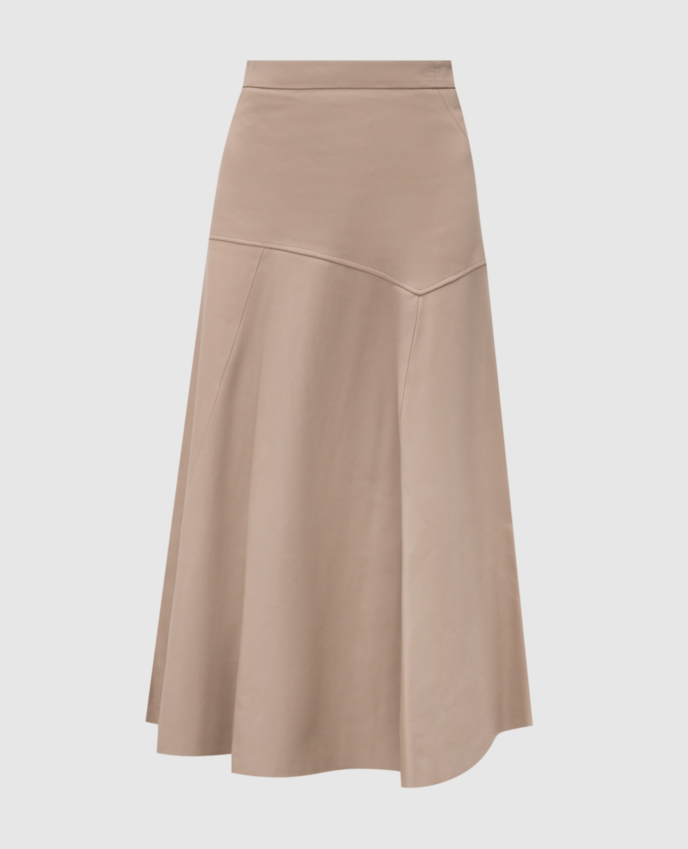 

Beige leather midi skirt Times Square Simonetta Ravizza