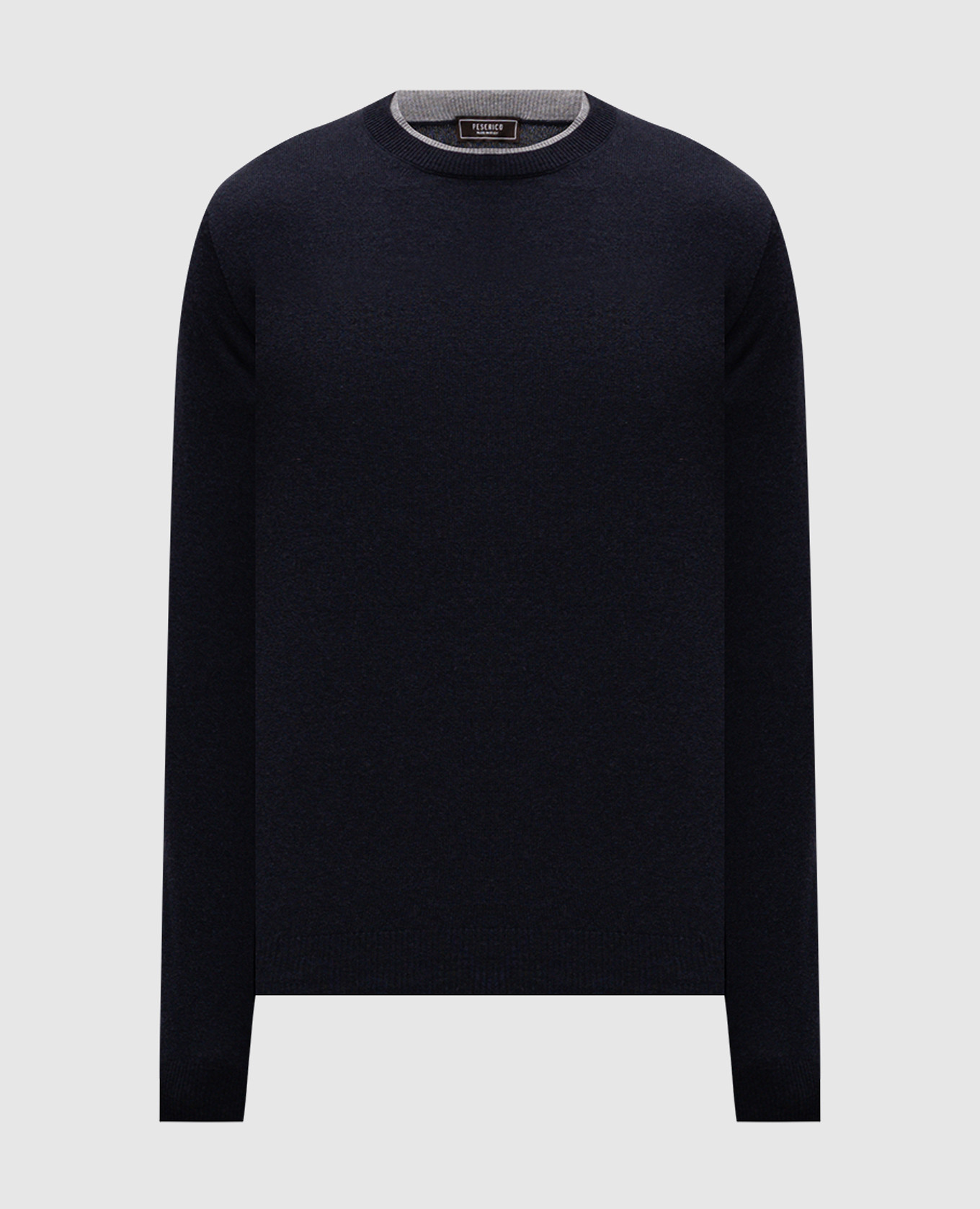 

Blue jumper in wool, silk and cashmere with a layering effect Peserico