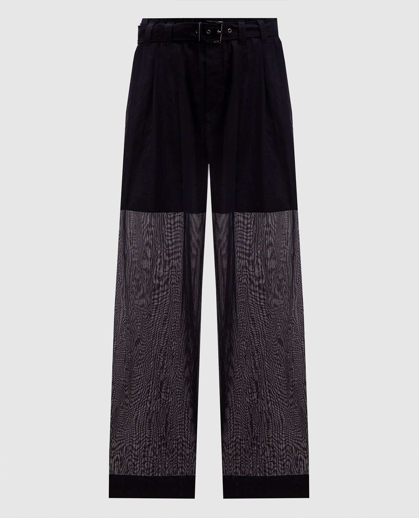 

Black pants with a monil chain Brunello Cucinelli