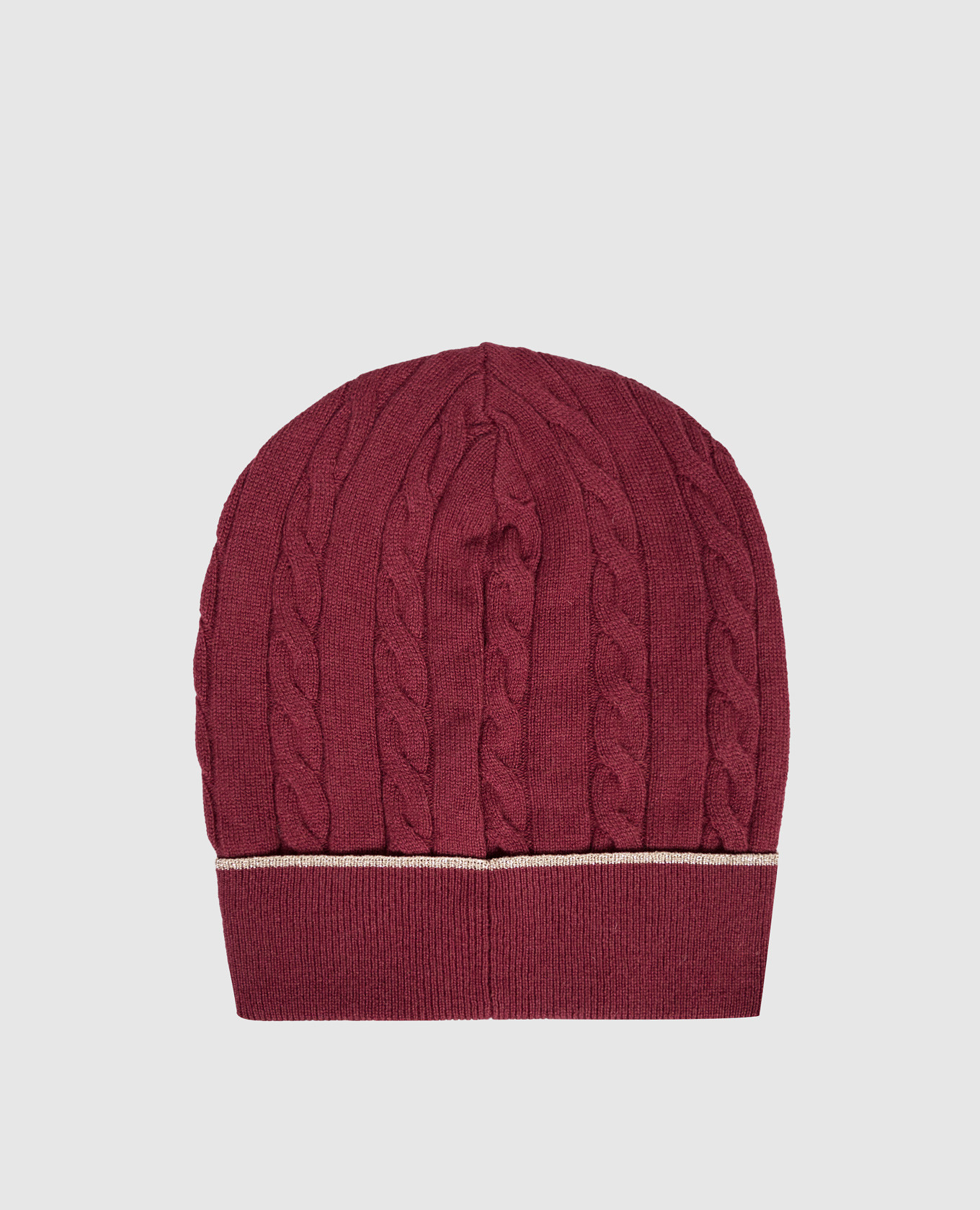 

Children's burgundy cashmere hat Brunello Cucinelli