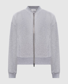 Peserico Grey sports jacket with monil chain S12560J002347