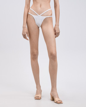 Versace White swimsuit briefs with emblem 10122301A08812