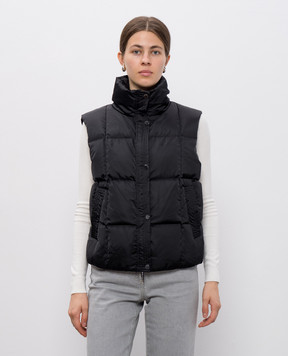 Peserico Black down vest S0345306104