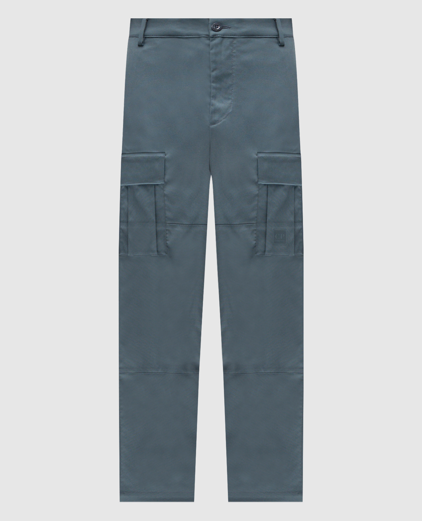 Blue cargo pants with logo C.P. Company