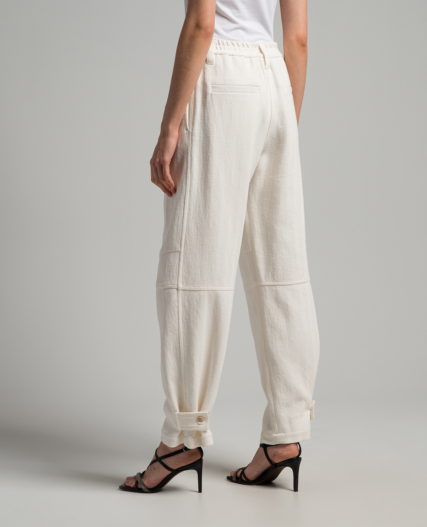 White pants with linen Brunello Cucinelli 4