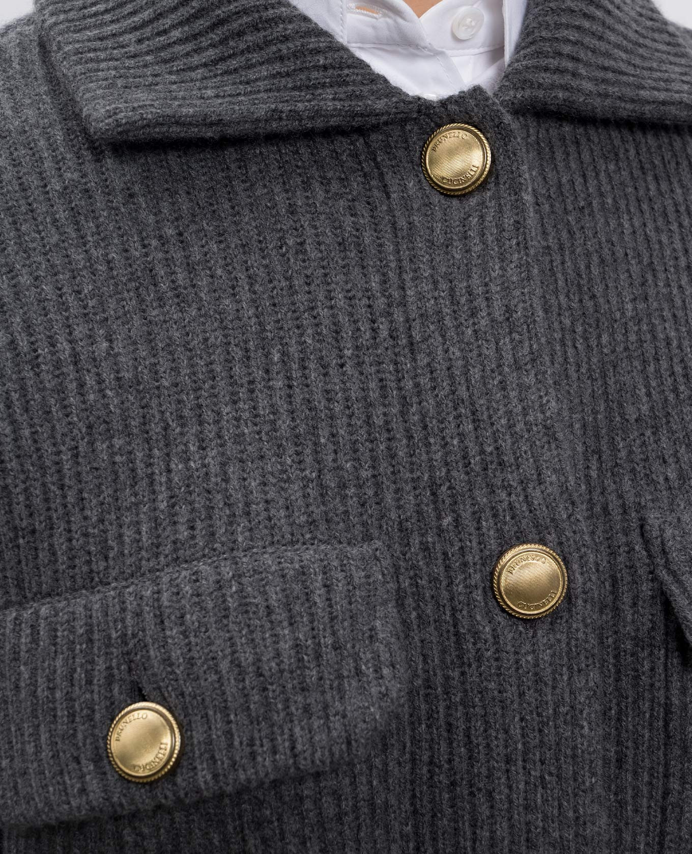 

Gray cardigan made of wool, cashmere and silk Brunello Cucinelli, Grey