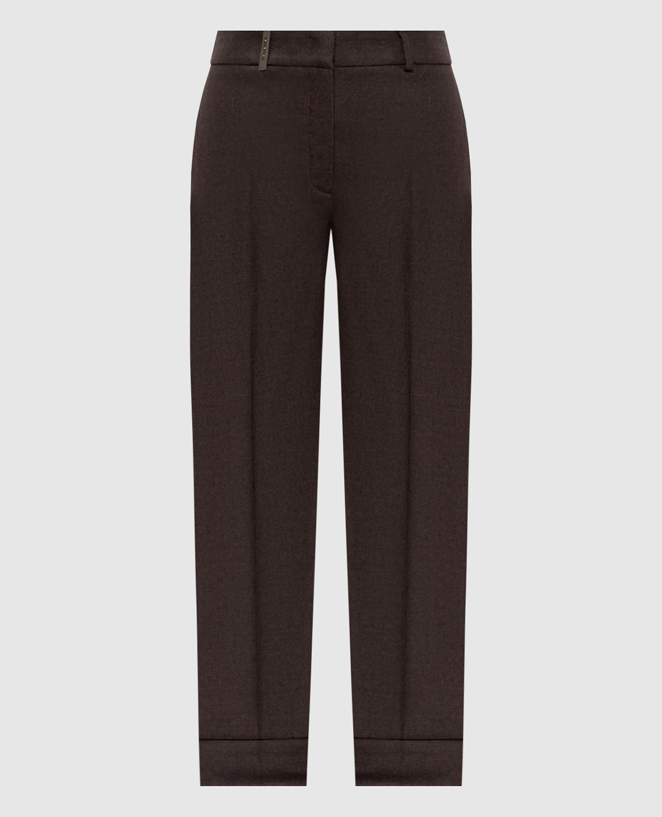 

Brown wool and cashmere pants Peserico