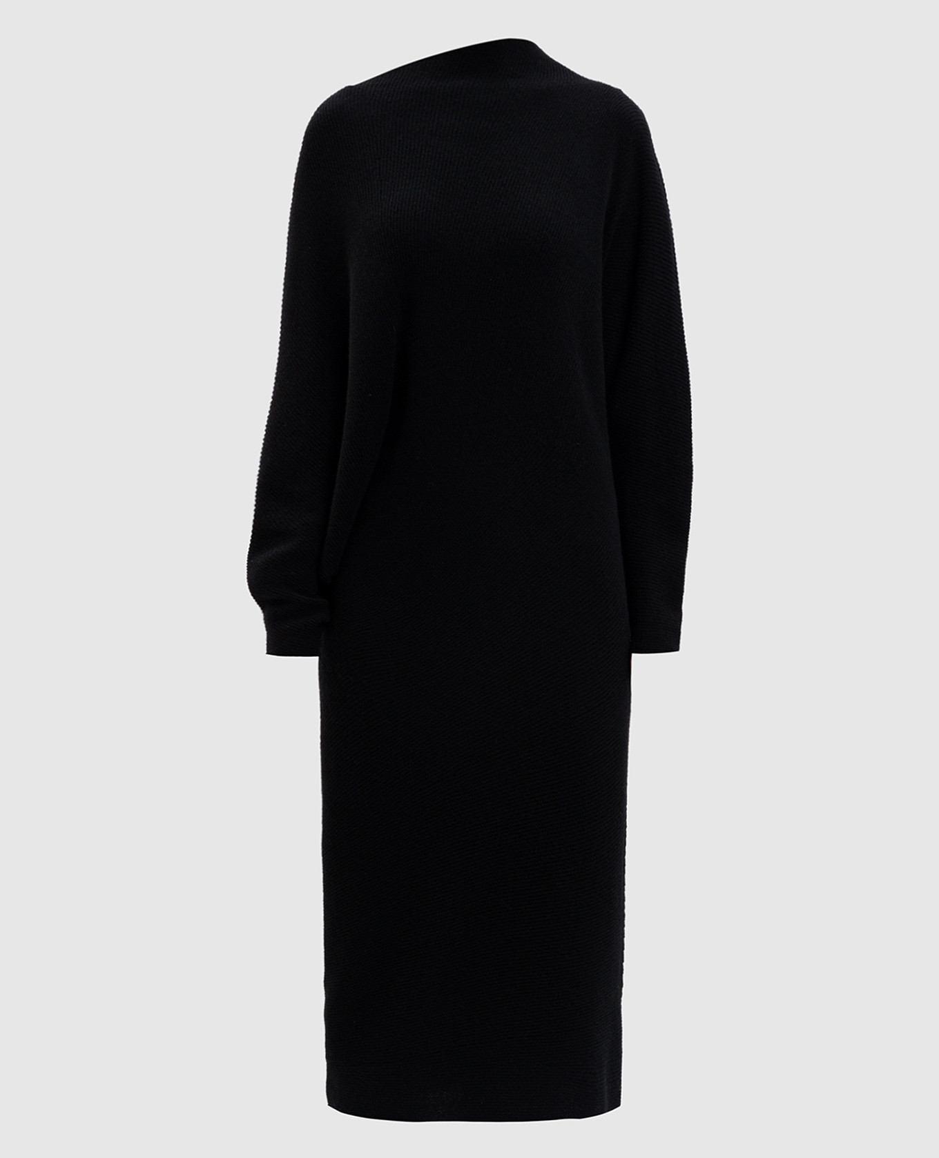 Black dress with cashmere Agnona