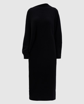 Agnona Black dress with cashmere KR040281K120F